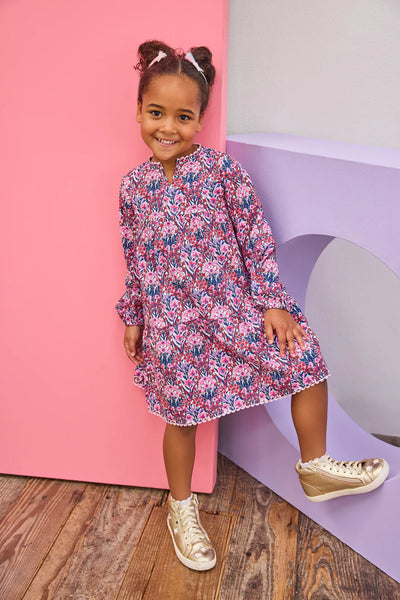 Positano Dress Long Sleeved - Foxcroft Winter Floral