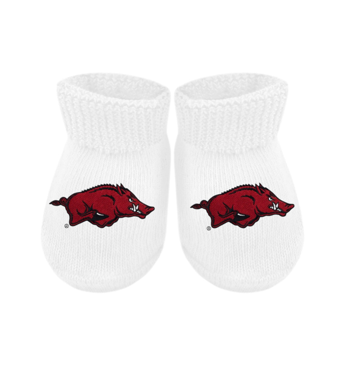 Arkansas Razorbacks White Gift Box Bootie