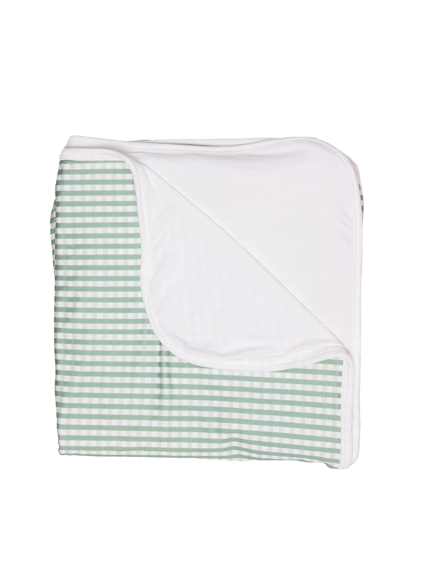 Sage Gingham Blanket