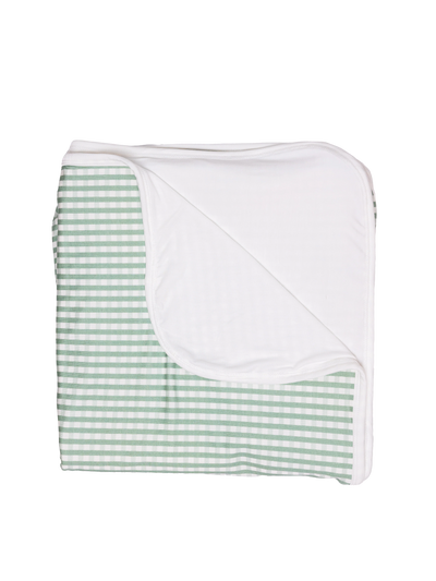 Sage Gingham Blanket