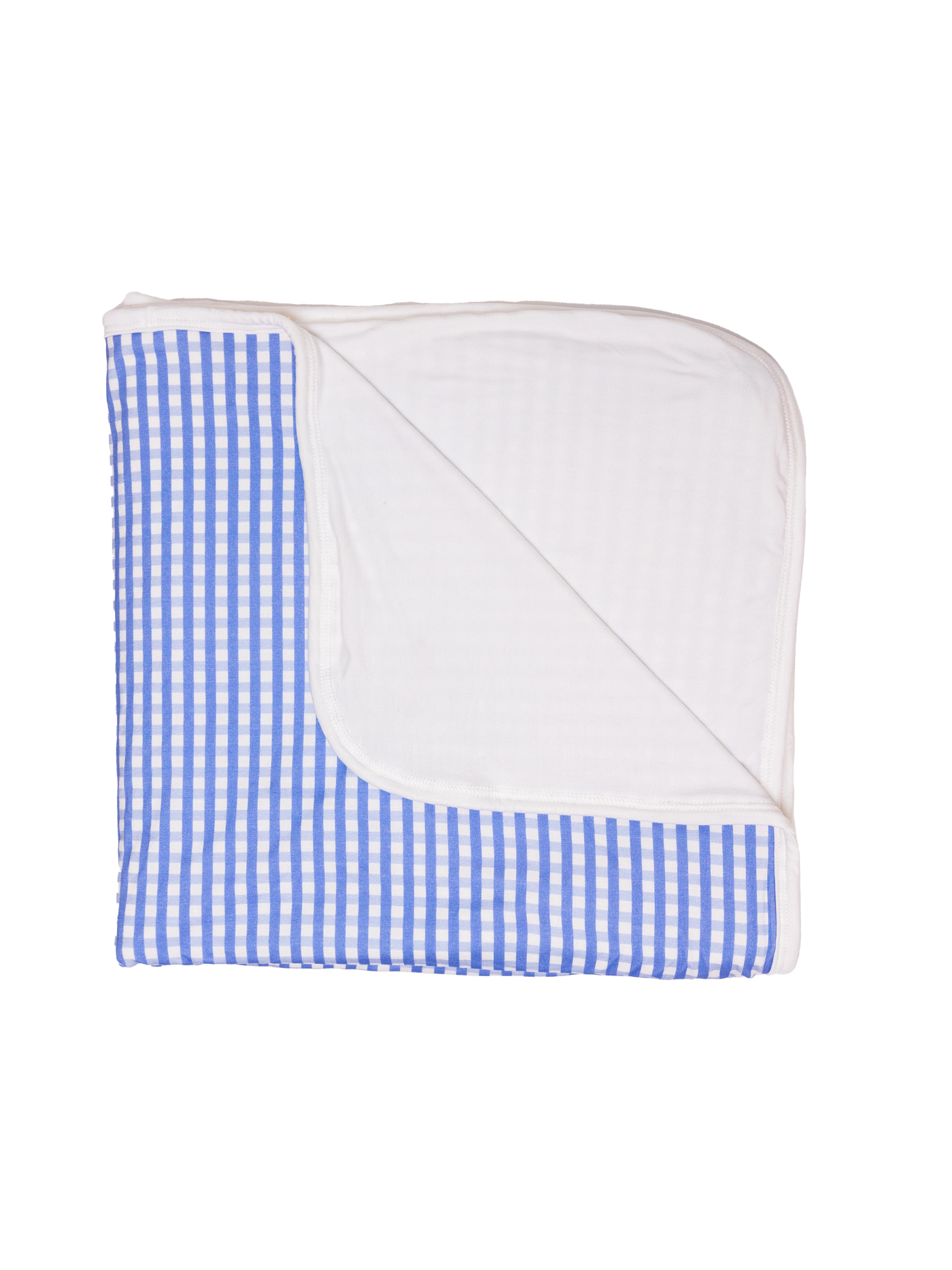 French Blue Gingham Blanket