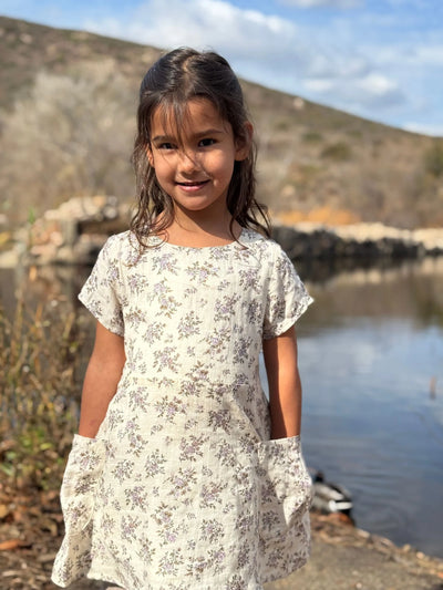 Lavender Floral Debbie Dress