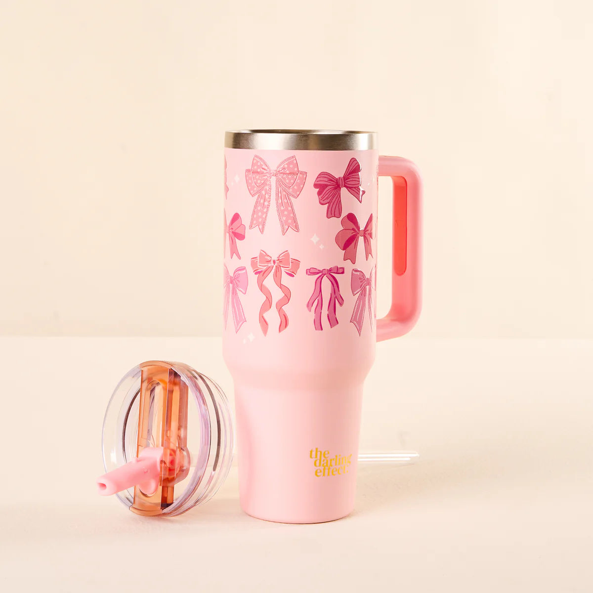 Blushing Bows 40oz Lifestyle Flip Straw Tumbler