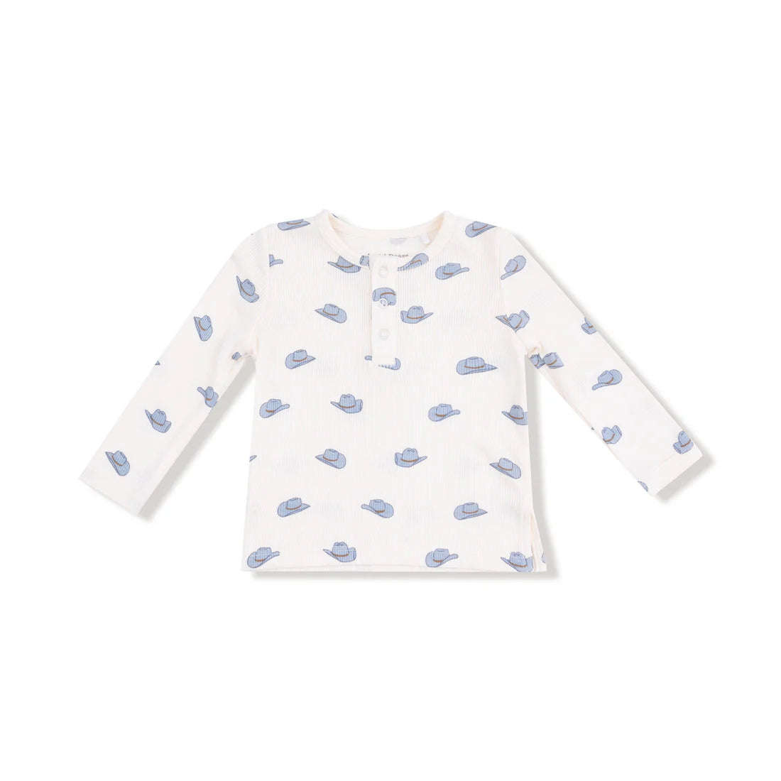 Petite Cowboy Hats L/S Henley