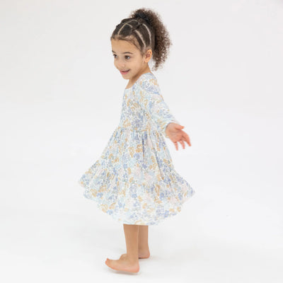 Edith's Floral Cap Sleeve Dress with Leggings