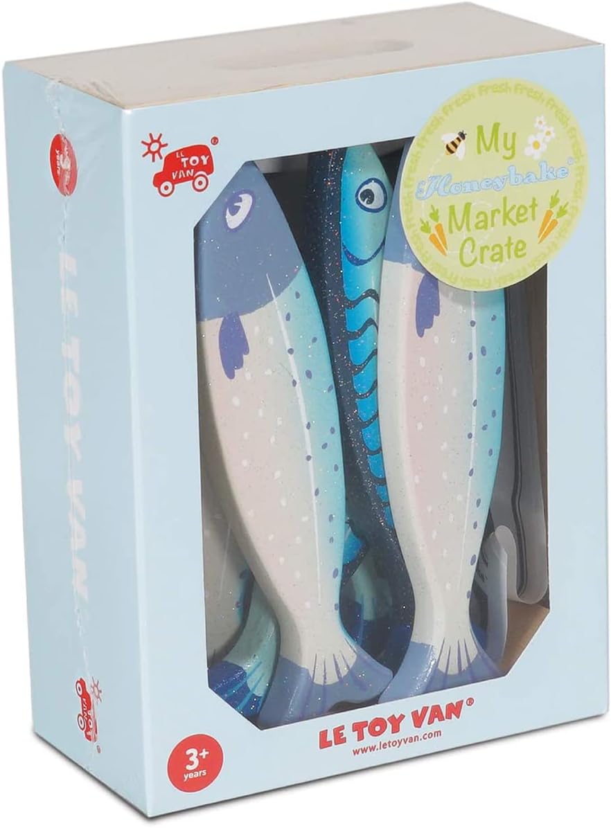 Market Fish Wooden Play Food Crate