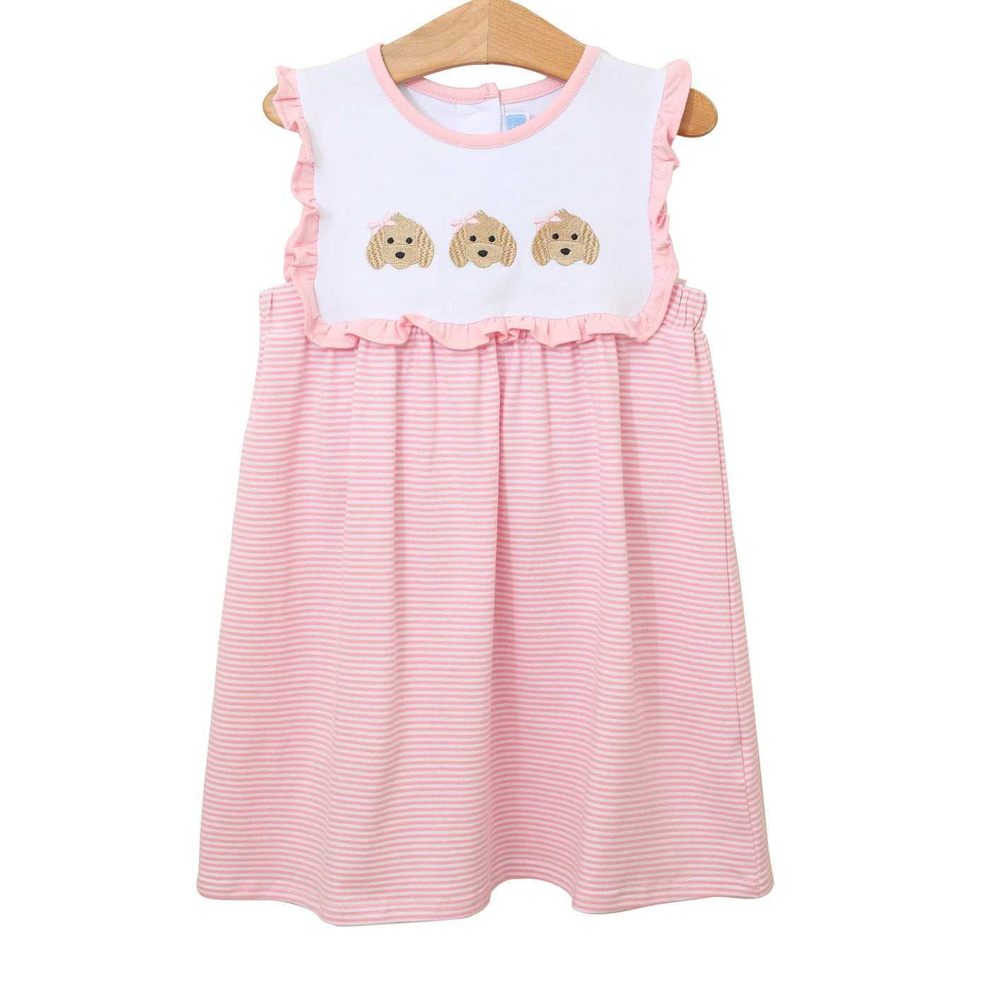Puppy Trio Embroidery Dress