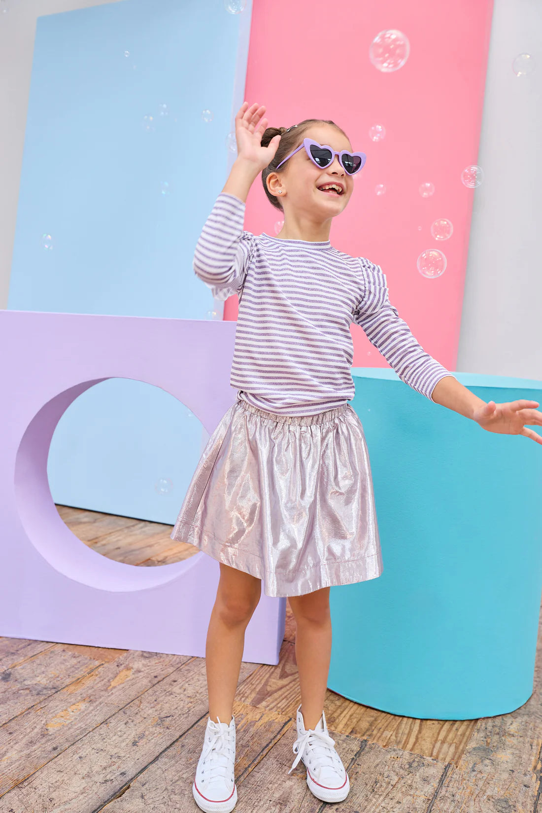 Sadie Top - Sugarplum Stripe
