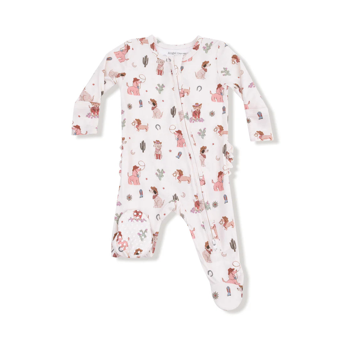 Cowgirl Dogs 2way Zipper Footie