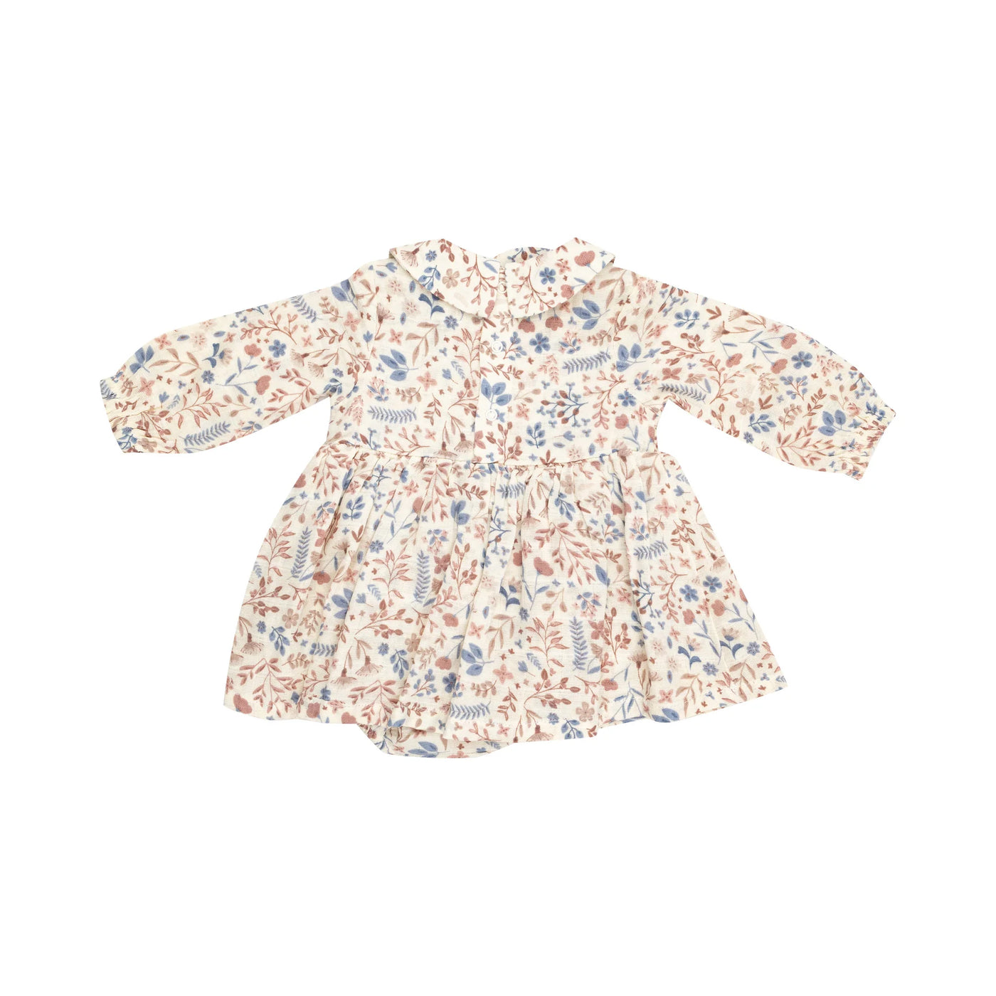 Western Floral Peter Pan Collar Bubble with Skirt