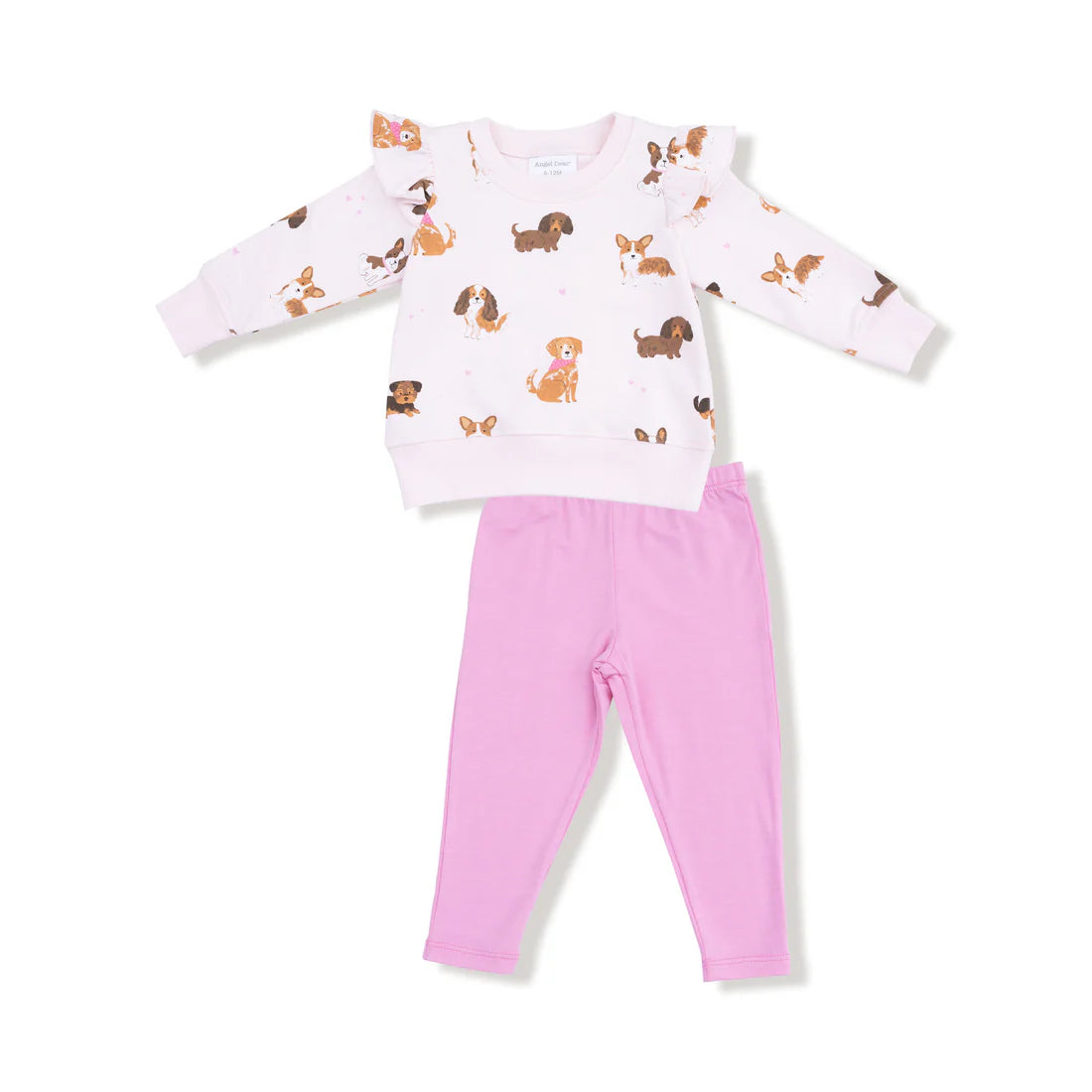 Best Friends Dogs Pink Legging Set