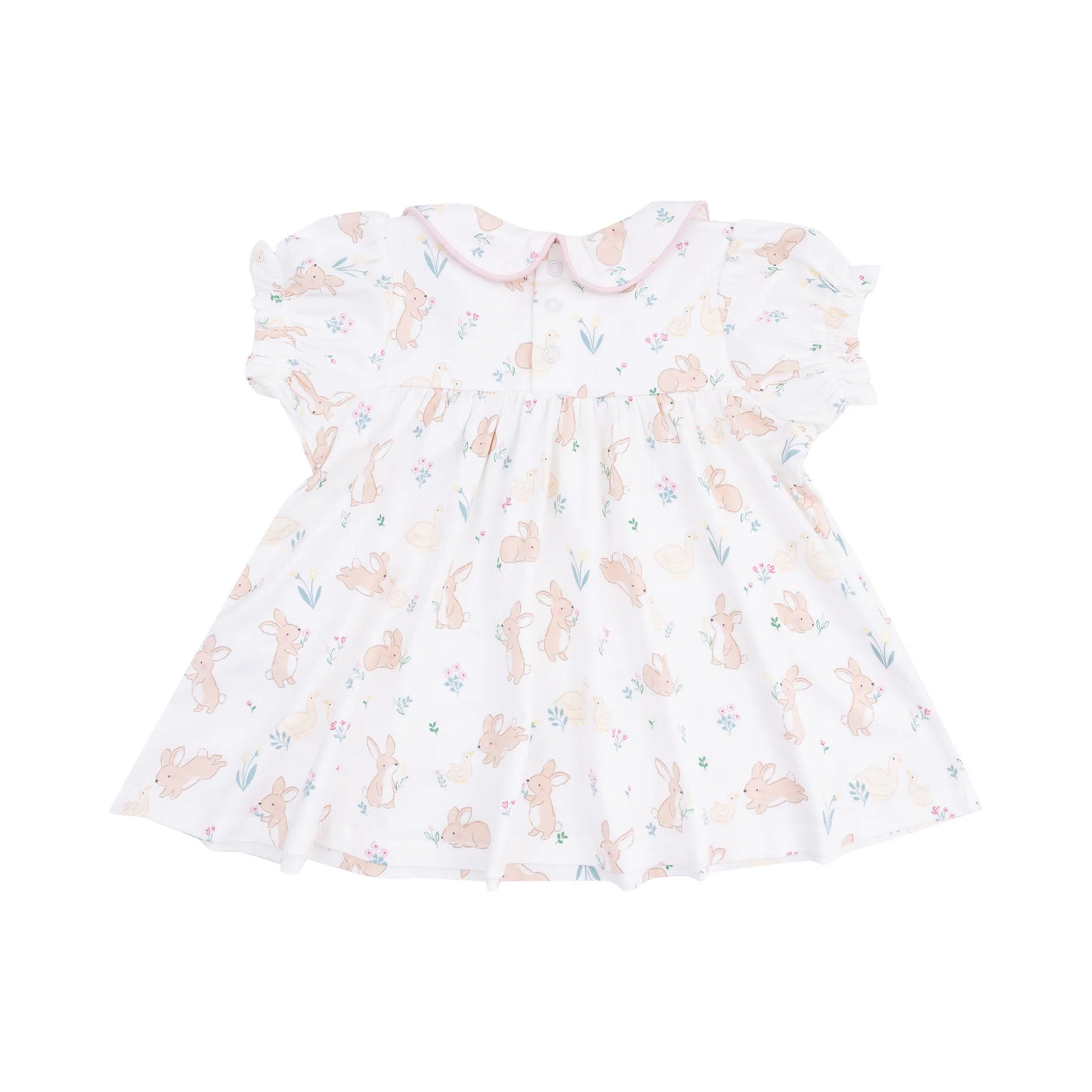 Bunny and Duck Classic Puff Sleeve Baby Doll Dress