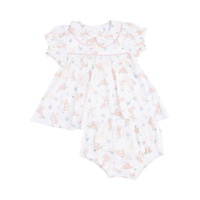 Bunny and Duck Classic Puff Sleeve Baby Doll Dress
