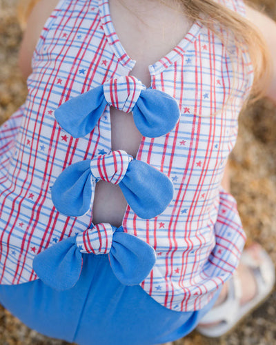 Patriotic Knit Kinley Knot Bloomer Set
