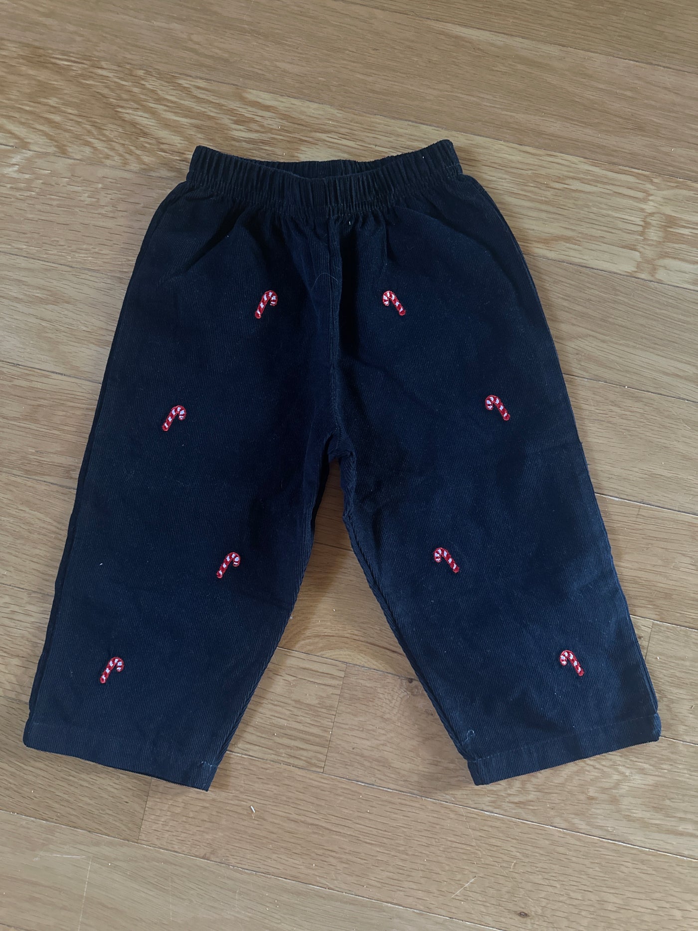 Navy Cord Candy Cane Pant