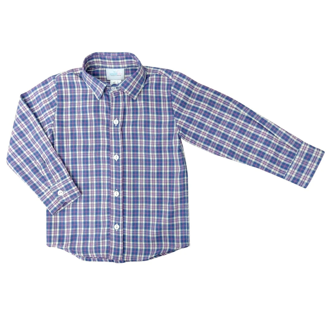 Blue Plaid Ryan Dress Shirt