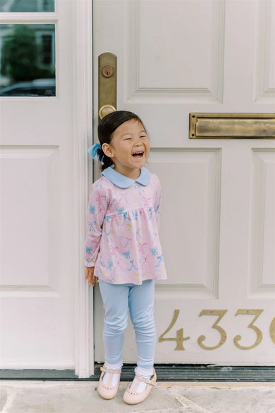 Ribbon Party Long Sleeve Tunic Set