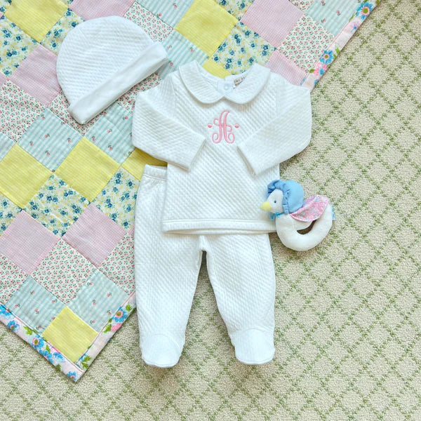 Worth Avenue White Hart's Hold Me Set (Pima Jacquard)