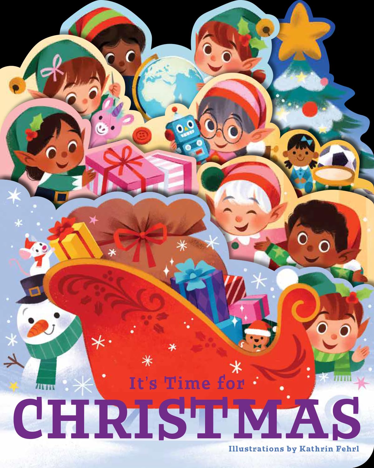 It's Time for Christmas (Layered View) Board book