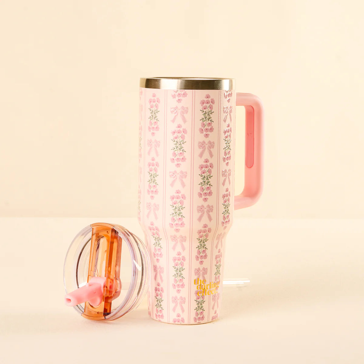 Oh So Fancy Pink 40 oz Lifestyle Flip Straw Tumbler