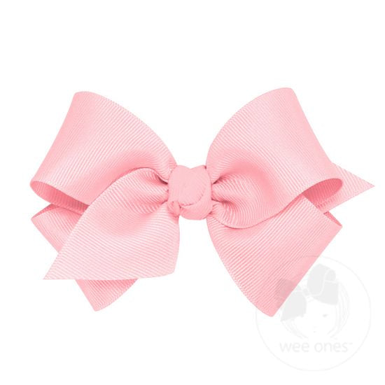 Small Classic Grosgrain Hair Bow with Knot Wrap (6 color options)