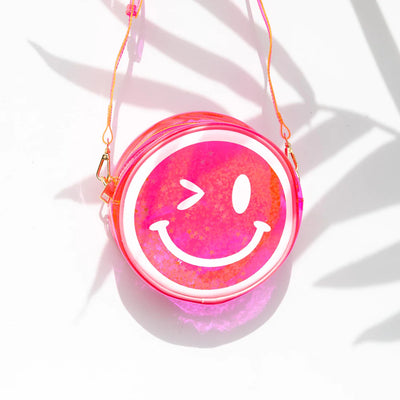 Jelly Pink Smiley Handbag