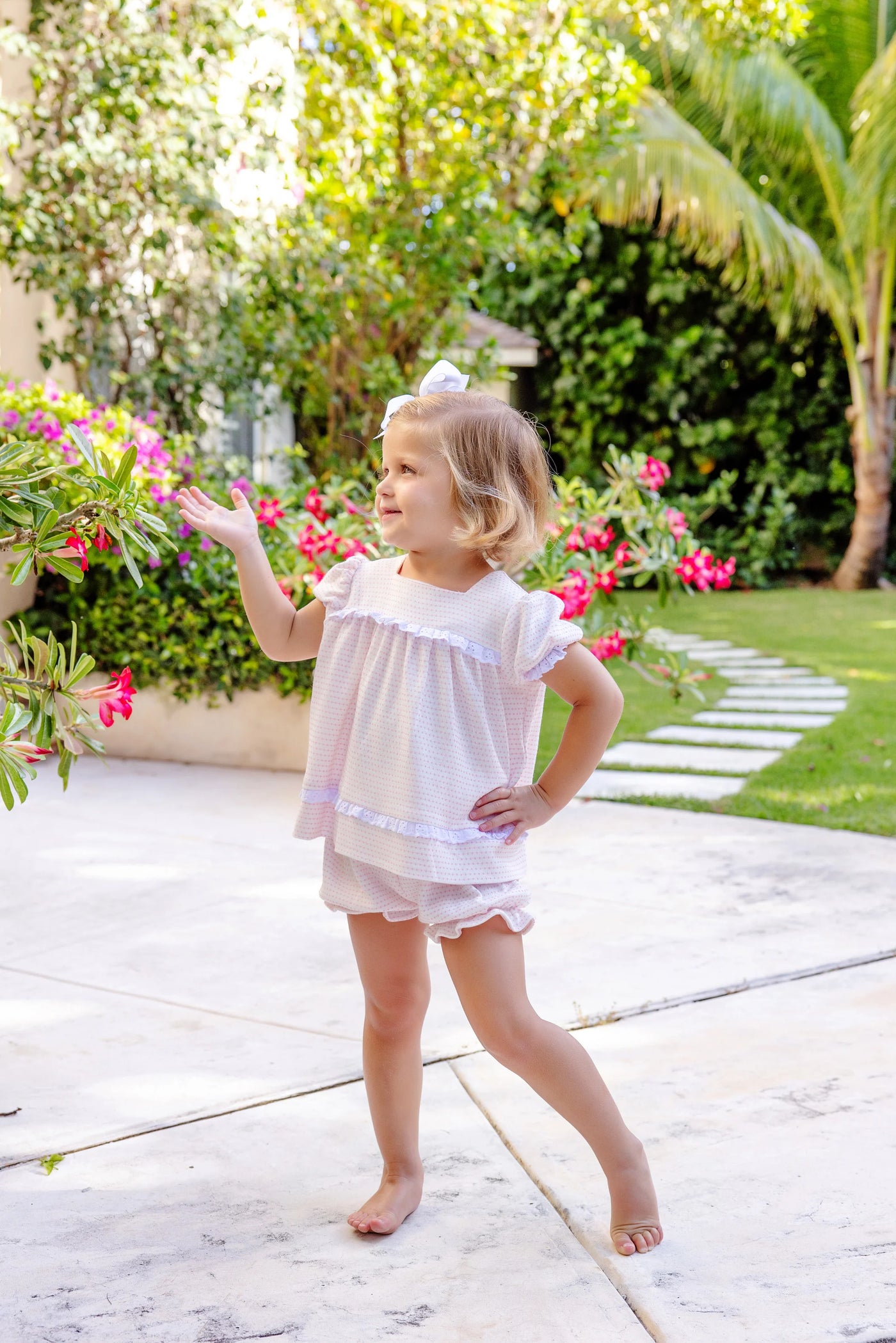 Darien Dot Flossy Frock Set