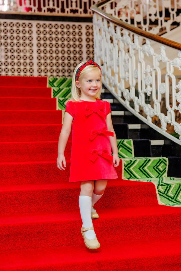 Richmond Red Betts Bow Dress (Velveteen)