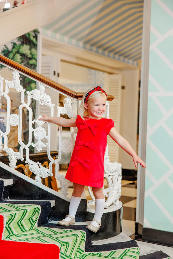 Richmond Red Betts Bow Dress (Velveteen)