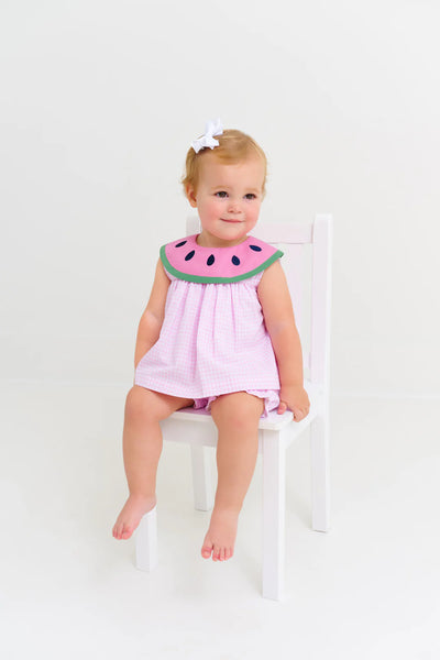 Greenbrier Gingham Watermelon Sleeveless Tabitha's Teacher's Pet Set