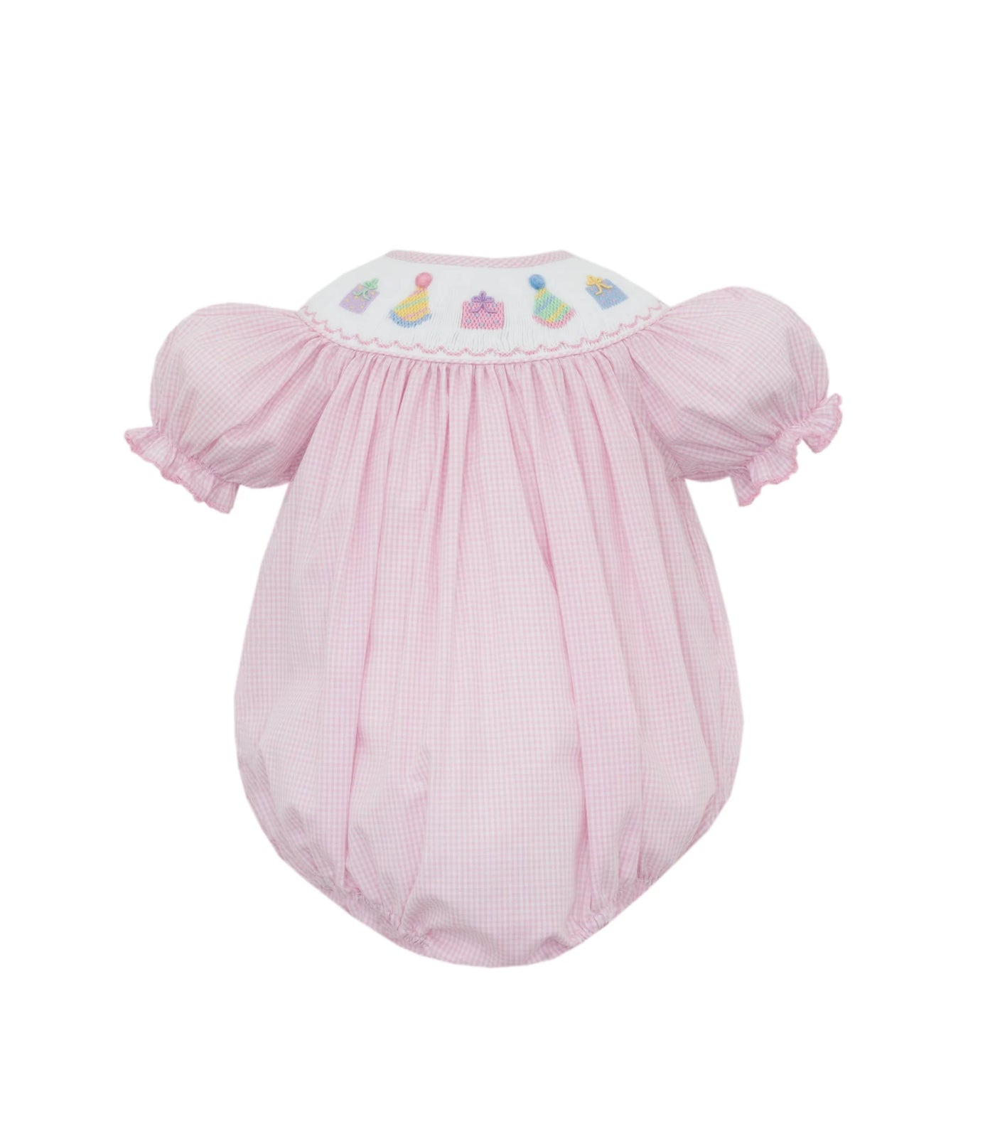 Smocked Birthday Girl Bubble