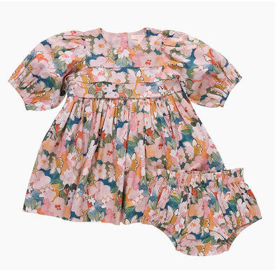 Watercolor Floral Baby Evelyn Dress Set