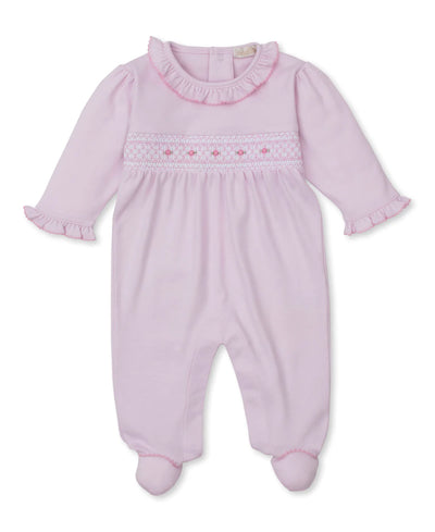 Pink Hand Smocked Footie CLB 25