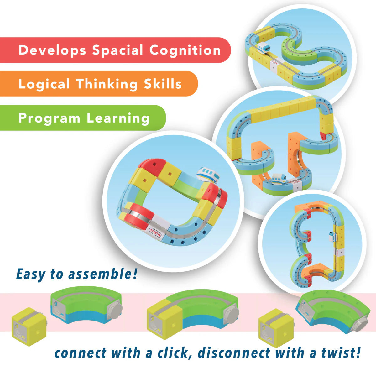 Rail Cube Magnetic Monorail Starter Set