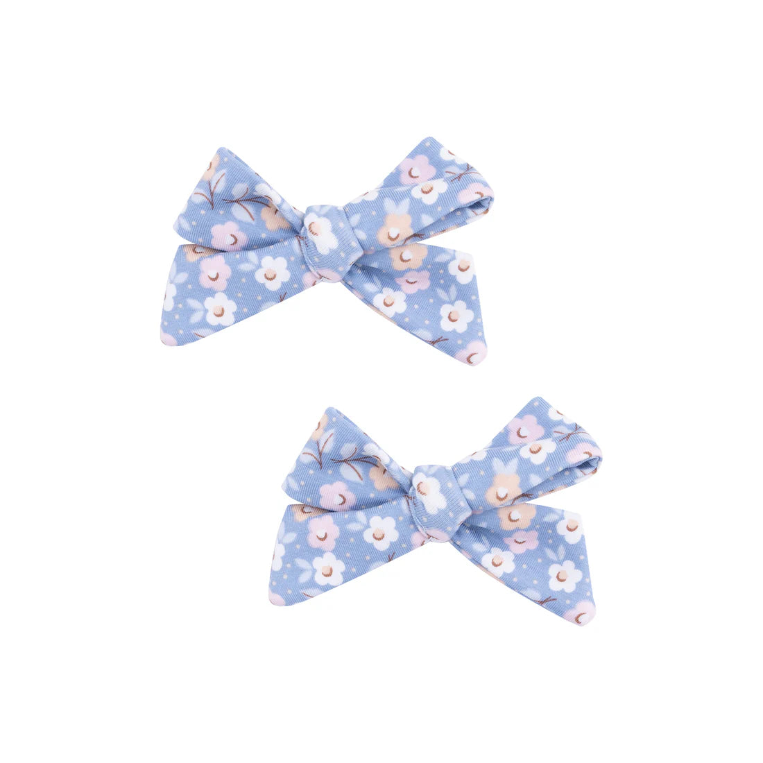 Country Calico Bow Clips 2pk