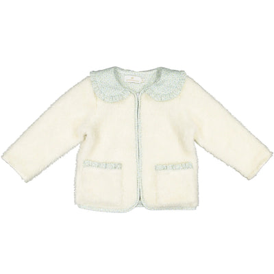 Winter Bloom Blue Fleece