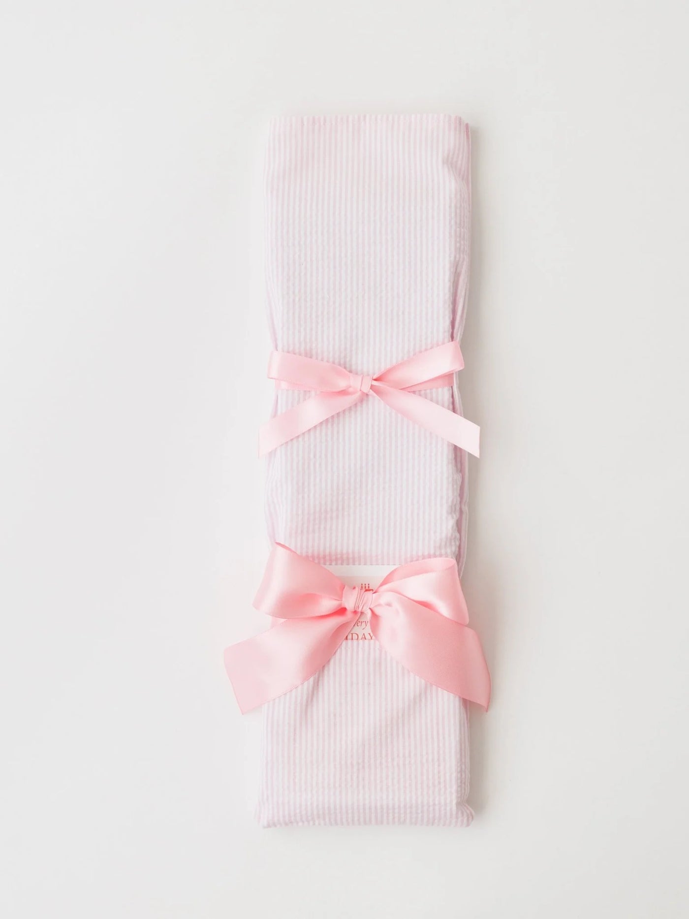 Pink Seersucker Birthday Knife