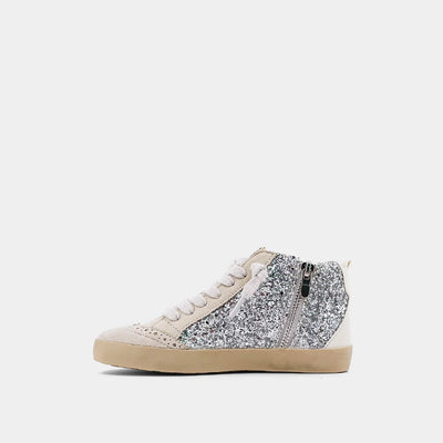 Silver Glitter Paulina Kids Shoes