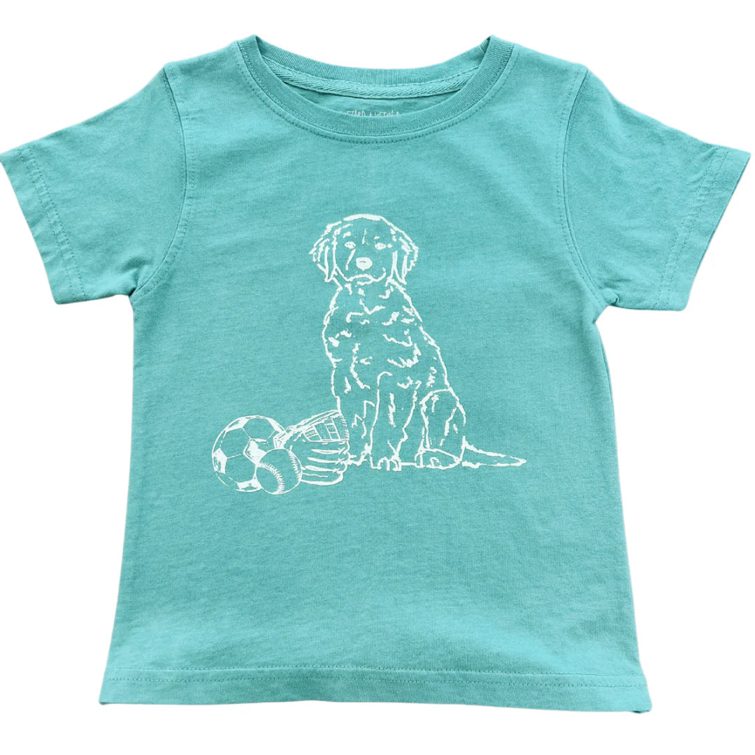 Seafoam Green Sports Dog T-Shirt