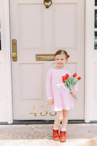 Red Dot Waist Dress