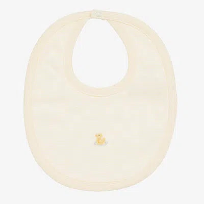 Premier Duckling Embroidered Stripe Bib - Yellow