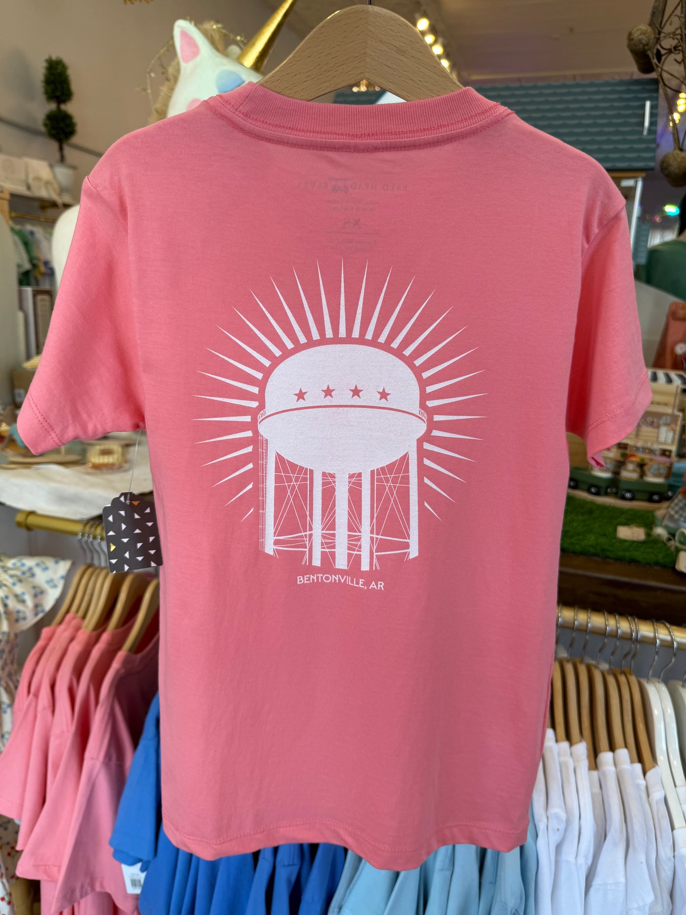 Pink Bentonville, Arkansas Watertower Tee