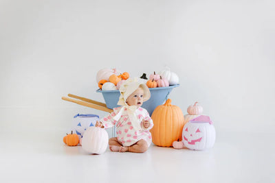 Vintage Prep Pumpkin Pails (Sandpearl Pink) Long Sleeve Penny's Play Bubble