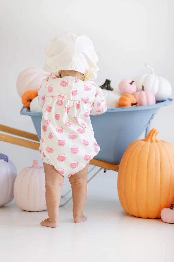 Vintage Prep Pumpkin Pails (Sandpearl Pink) Long Sleeve Penny's Play Bubble