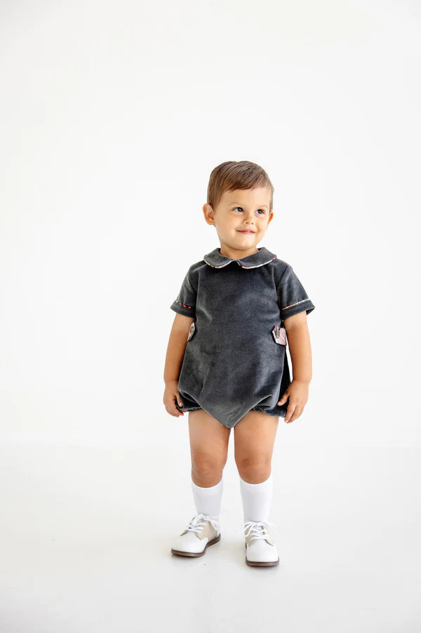 Grandison Rd. Gray with Charlie Place Plaid Brentley Bubble (Corduroy)