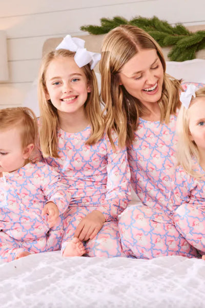 Santa Bows PJ Set