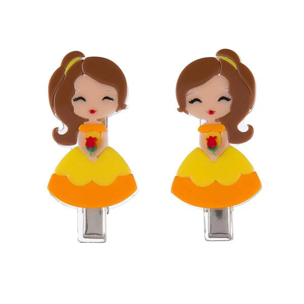 Cute Doll Yellow Dress Clip Set