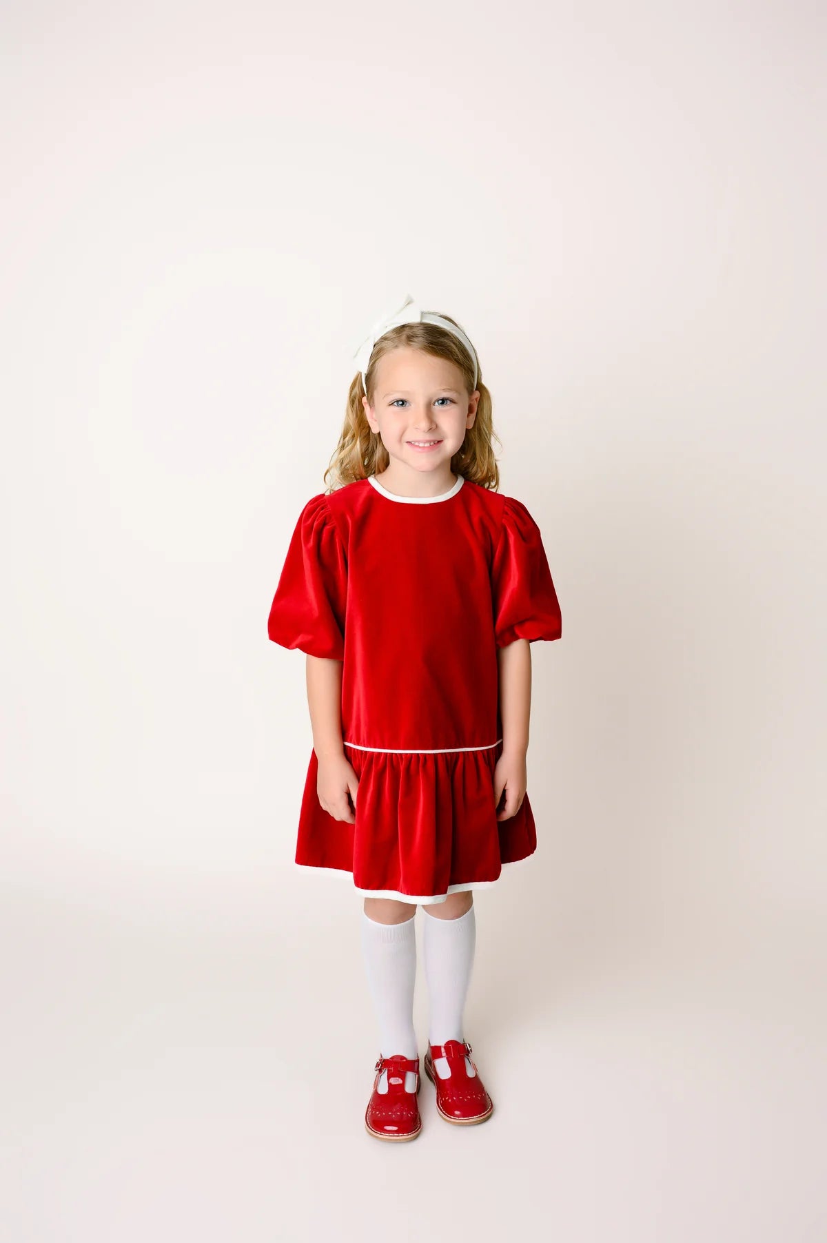 Ruby Red Velvet Harper Dress