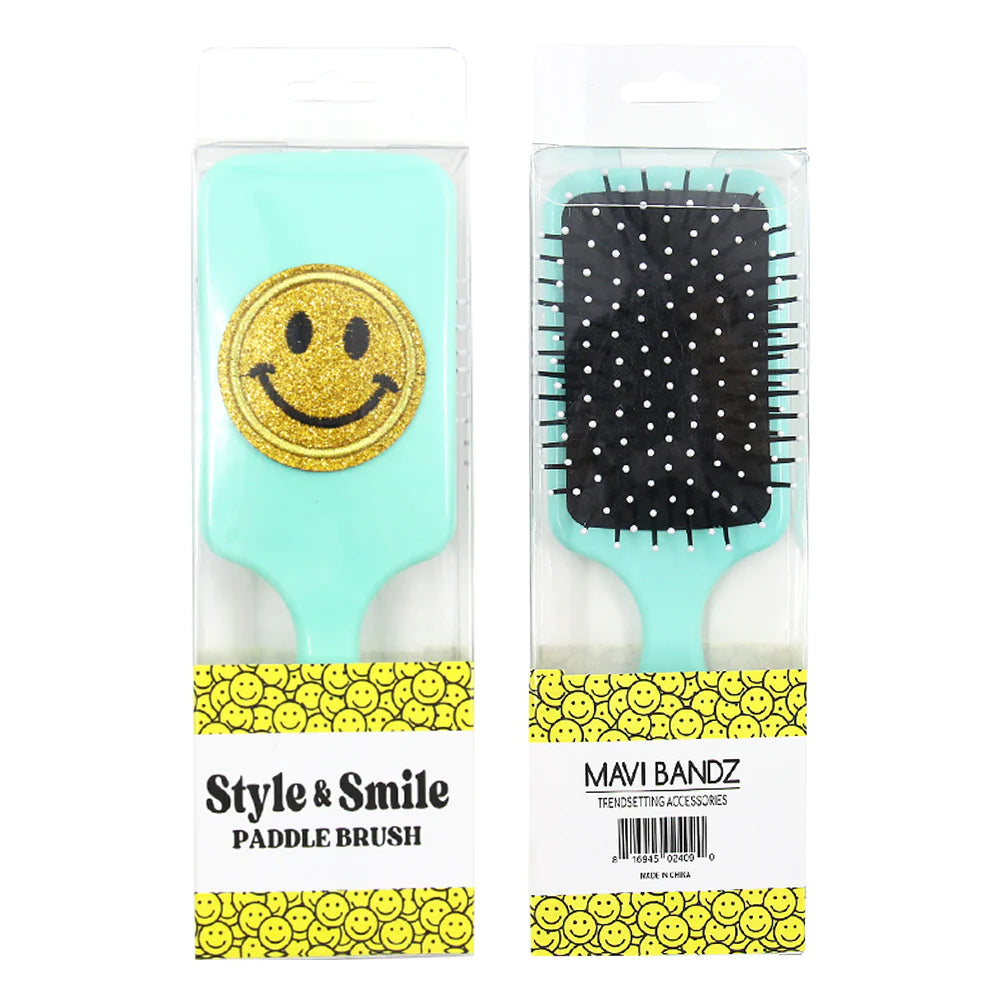 Varsity Smiley Paddle Brush