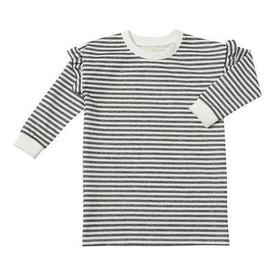 Charcoal Shimmer Stripe Cora Dress